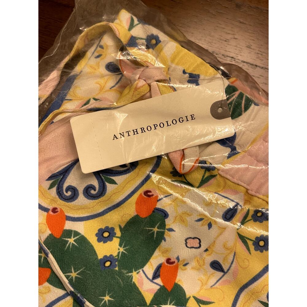 NWT Anthropologie Maeve Straight-Leg‎ Pull-on Silk Pants, Women's Size S - Picture 7 of 7